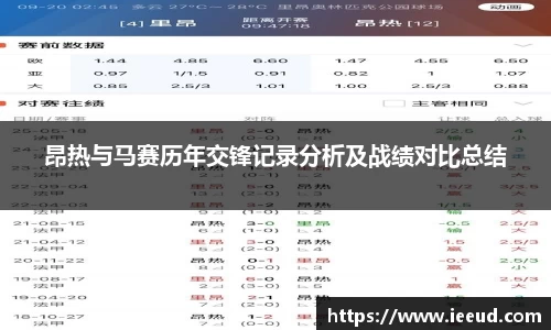 昂热与马赛历年交锋记录分析及战绩对比总结